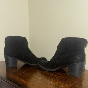 Charlotte Russe Suede Black Ankle Booties